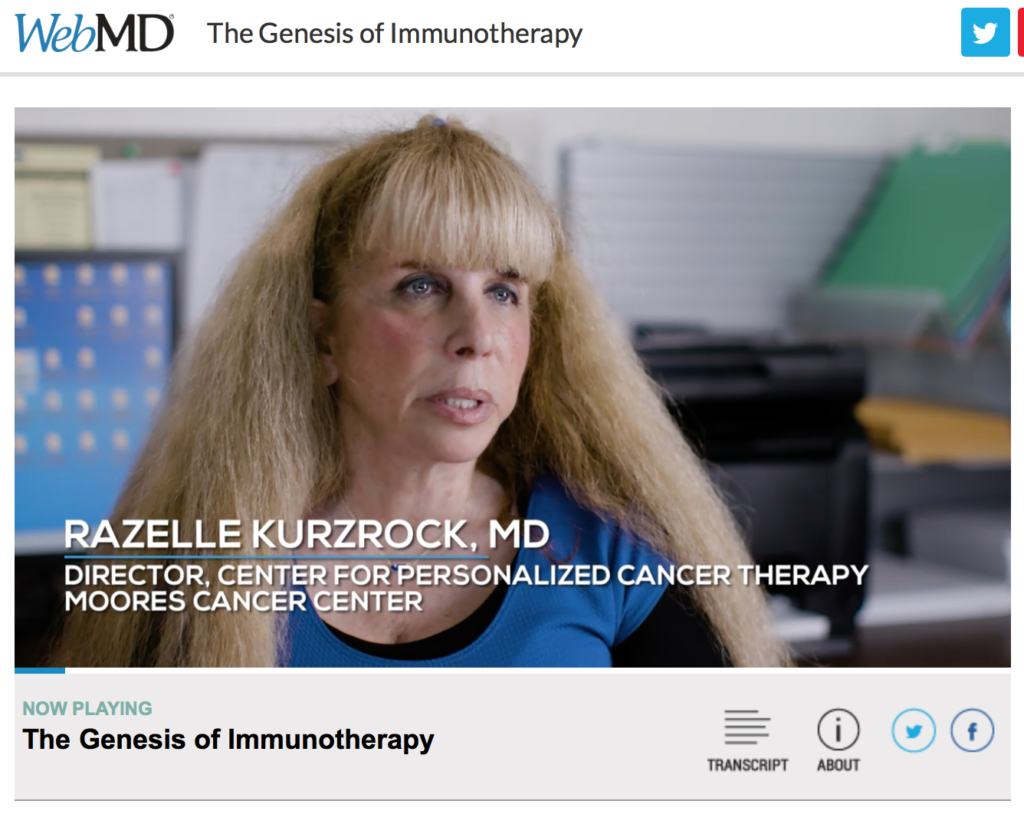 CureMatch Co-Founder Featured in WebMD Video “The Genesis of Immunotherapy”