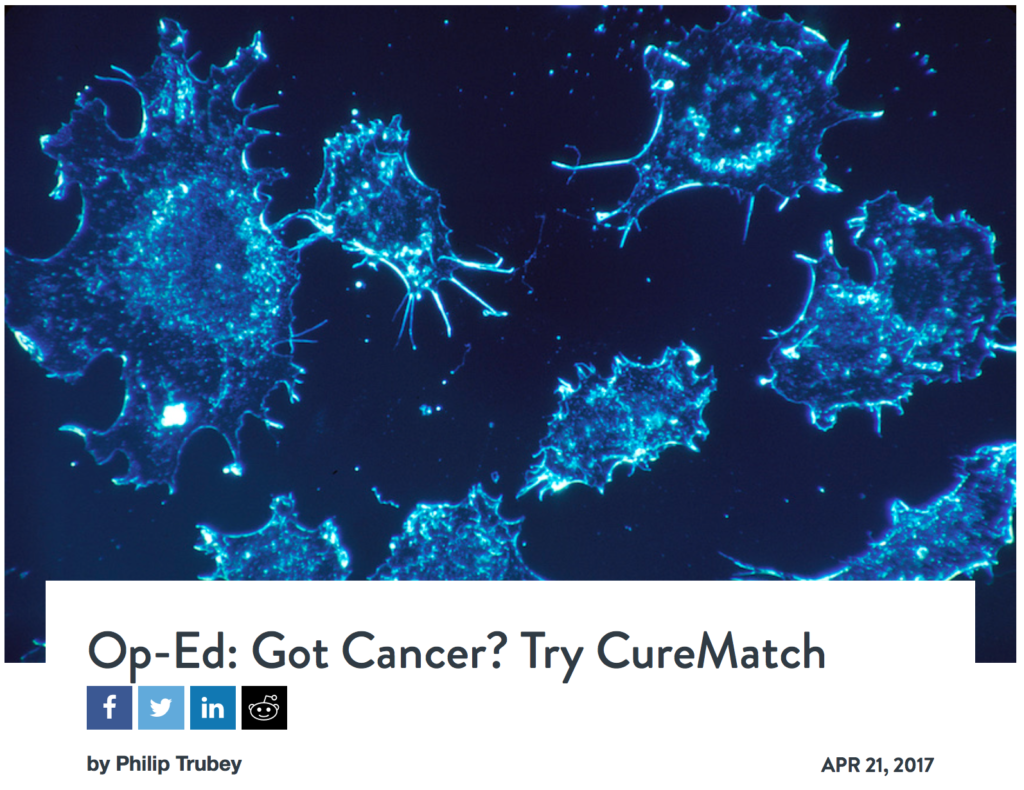 CureMatch featured in Rancho Santa Fe Post op-ed “Got Cancer? Try CureMatch”