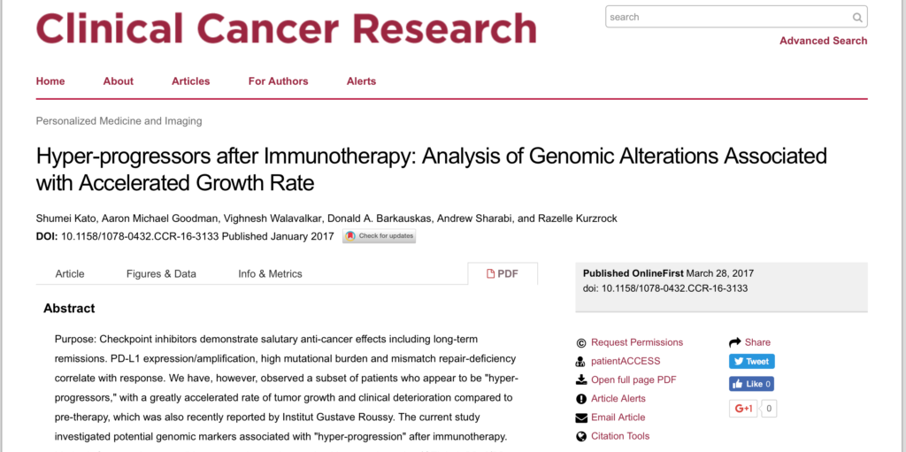 CureMatch Co-Founder Publishes Influential Study on Immunotherapy