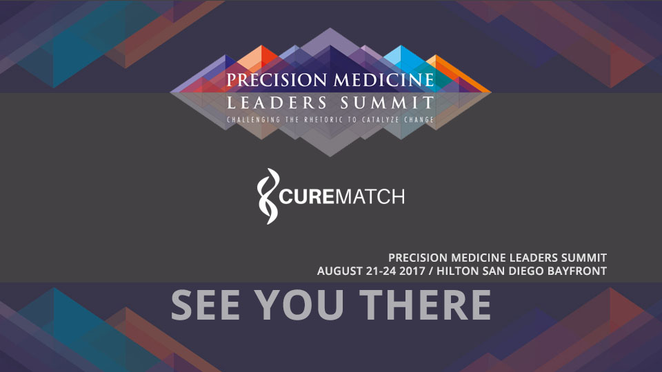 CureMatch Exhibits at Precision Medicine Leaders Summit 2017