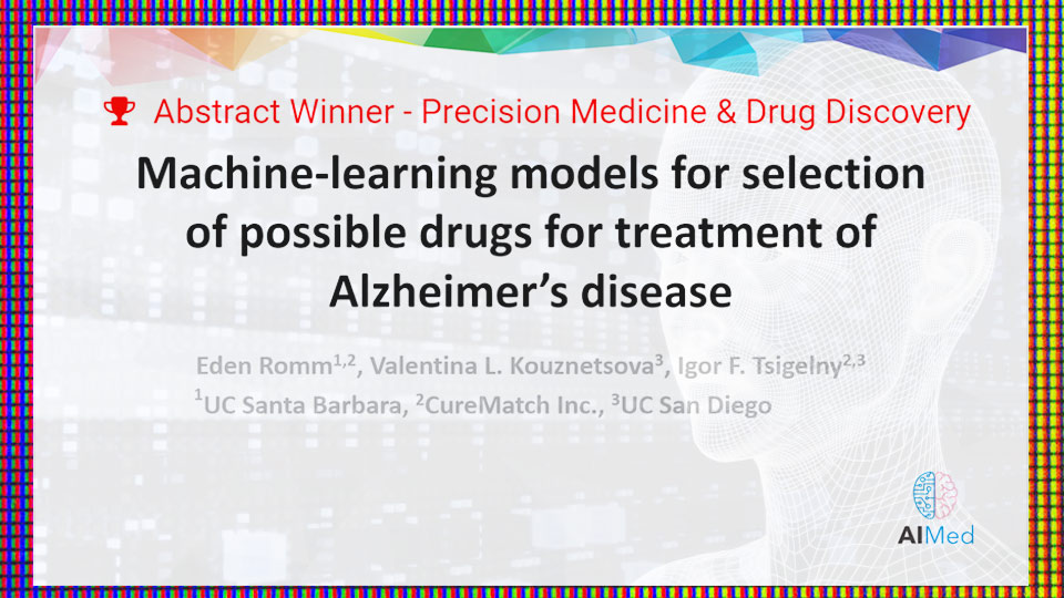 CureMatch Presents Winning Personalized Medicine & Drug Discovery Abstract at AIMed